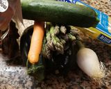 Foto del paso 1 de la receta Pasta con verduras salteadas
