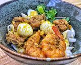Hình bước làm 8 của món Mì Quảng tôm thịt
