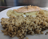 Foto del paso 4 de la receta: Salmón con cebolla al vapor (microondas)