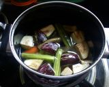 A picture of step 2 of Moong palak santula.