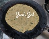A picture of step 2 of Mint Rotis.