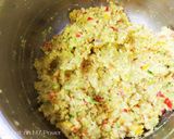 A picture of step 5 of Oats and colourful capsicums kebab.