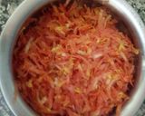 A picture of step 2 of Carrot Thoran.