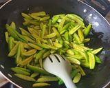 A picture of step 3 of Tendli/Ivy gourd pickle.