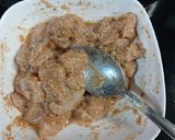 A picture of step 1 of Chicken tikka creamy cheesy macaroni/indo Italian style.
