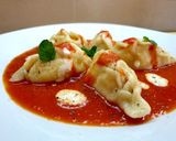 Foto del passaggio 4 della ricetta Culurgiones d'Ogliastra al sugo e fonduta di parmigiano