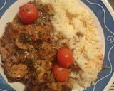 Foto del paso 5 de la receta: Tacos de pollo en salsa de Leche de Coco, Yakiniku y Lima con Cherrys y Arroz Jazmín