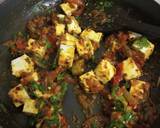 Garlic paneer with lachha paratha recipe step 2 photo