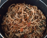 Foto del paso 5 de la receta: Espaguetis con ternera y espinacas