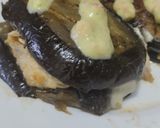 Foto del paso 8 de la receta: Sandwich de berenjena, pollo bbq y queso🧀🌯🥙🍆