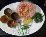 A picture of step 1 of Puffed rice upma.