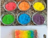 Foto langkah ke 4 dari resep Bagelen Rainbow🌈🌈 (roti tawar) ☆Minggu 22☆.