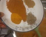 A picture of step 3 of پالک گوشت.