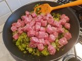 Pasticcio di anellini broccoli e salsiccia