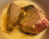 A picture of step 1 of Pot roast in a Dutch oven.