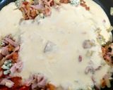 Foto del paso 4 de la receta Calabaza rellena con queso azul, jamón y nata