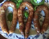 A picture of step 4 of California Farm Smoked Wine Sausage.