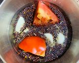 A picture of step 2 of Arbi in mustard gravy (taro root).