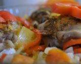 Foto del paso 6 de la receta: Pollo con papas en microondas