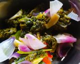 A picture of step 1 of Sarson Ka Saag and Makki Methi Poori.