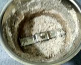 A picture of step 1 of Rawa Coconut or Goan Baath Cake.