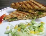 A picture of step 5 of Grilled Brown Bread Cheesey and Spicy Mayonnaise Sandwich.