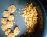 A picture of step 4 of Yam balls.