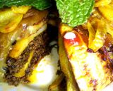 عکس مرحله 4 از دستور کیک بادمجان مجلسی