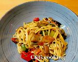 Φωτογραφία βήματος 15 της συνταγής Yaki Udon Stir Fry με λαχανικά και μπέικον C&G