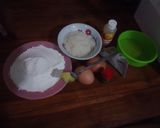 Foto langkah ke 1 dari resep Bolu Potong Santan 2 telur (Padat, Ga seret).