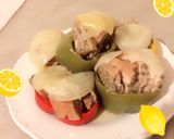 Hình bước làm 7 của món Thịt ba chỉ nhồi ớt chuông