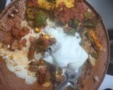 A picture of step 9 of Kadhai paneer.