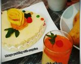 A picture of step 1 of Mango pudding with surprise.