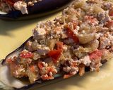 Foto del paso 4 de la receta Berenjenas rellenas con tofu - receta vegana