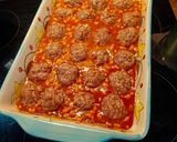 Sült bab fasírt golyókkal recept fázis 4 fotója