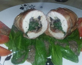 Foto del paso 17 de la receta: Pechugas de pollo rellenas de hongos y espinacas