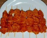 A picture of step 2 of Air fryer Beef Tikka.