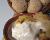 Foto do passo 4 de Bolinho de mandioca com frango e queijo 😋