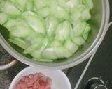 Hình bước làm 1 của món Canh bí xanh thịt bằm <3