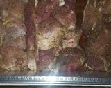 A picture of step 1 of Nyama Choma with Kachumbari.