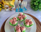 Foto langkah ke 11 dari resep Bolu Kukus Mekar (Semangka).