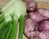 A picture of step 1 of Roasted Cauliflower, Fennel & Radish Salad.