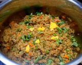 A picture of step 6 of Quinoa pulao.