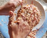 Foto del paso 3 de la receta: Hamburguesas de avena, vegetales y jamón
