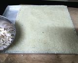 A picture of step 4 of Desiccated Coconut Burfi (Instant Naralachi Vadi).