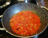 Foto del paso 6 de la receta: Caballa al horno con salsa de pimiento y patata