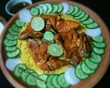 A picture of step 5 of Steam chicken tikka with masala fried rice #cookpadapp.