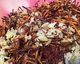 Une image de l'étape 2 de Salade composée feuille de chêne tomates riz et carottes cœur de mozzarella.
