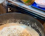 A picture of step 5 of Cacio E Pepe Ravioli in Lemon 🍋 Garlic 🧄 Cream Sauce with Roasted Sweet Peppers 🌶️ ( my Italian C.
