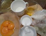 三色戚風杯子蛋糕的食譜步驟1照片